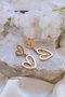 Heliophilia Silver Pendientes de Latón Dorados con Circonio